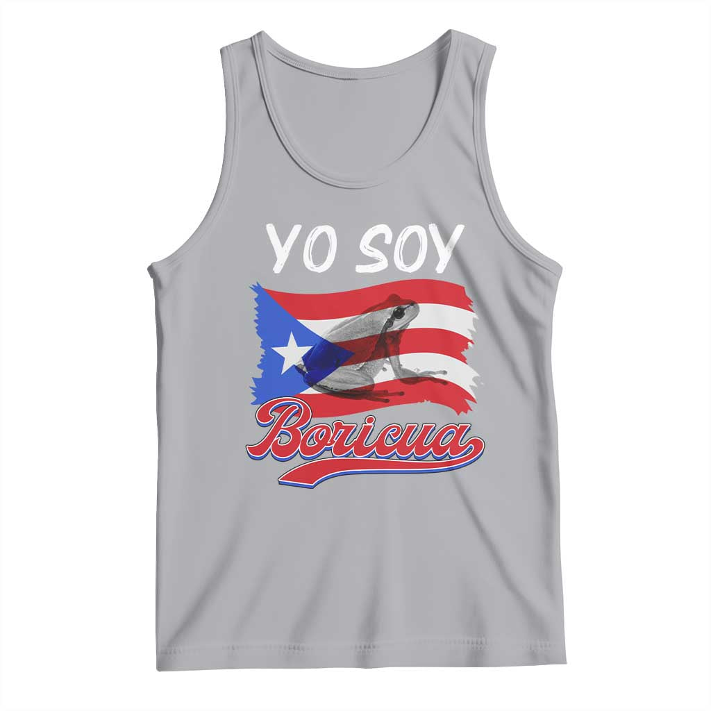 Puerto Rico Boricua Tank Top Vintage Coqui Puerto Rican Flag Pride Yo Soy Boricua TS10 Athletic Heather Print Your Wear