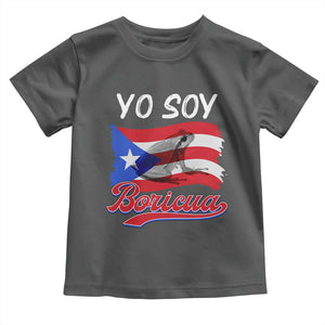 Puerto Rico Boricua Toddler T Shirt Vintage Coqui Puerto Rican Flag Pride Yo Soy Boricua TS10 Dark Heather Print Your Wear