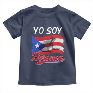 Puerto Rico Boricua Toddler T Shirt Vintage Coqui Puerto Rican Flag Pride Yo Soy Boricua TS10 Navy Print Your Wear