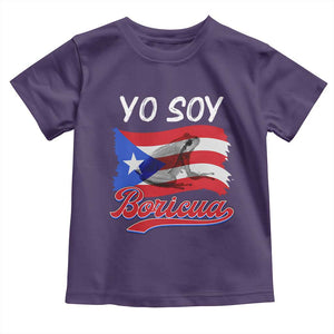 Puerto Rico Boricua Toddler T Shirt Vintage Coqui Puerto Rican Flag Pride Yo Soy Boricua TS10 Purple Print Your Wear