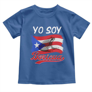 Puerto Rico Boricua Toddler T Shirt Vintage Coqui Puerto Rican Flag Pride Yo Soy Boricua TS10 Royal Blue Print Your Wear