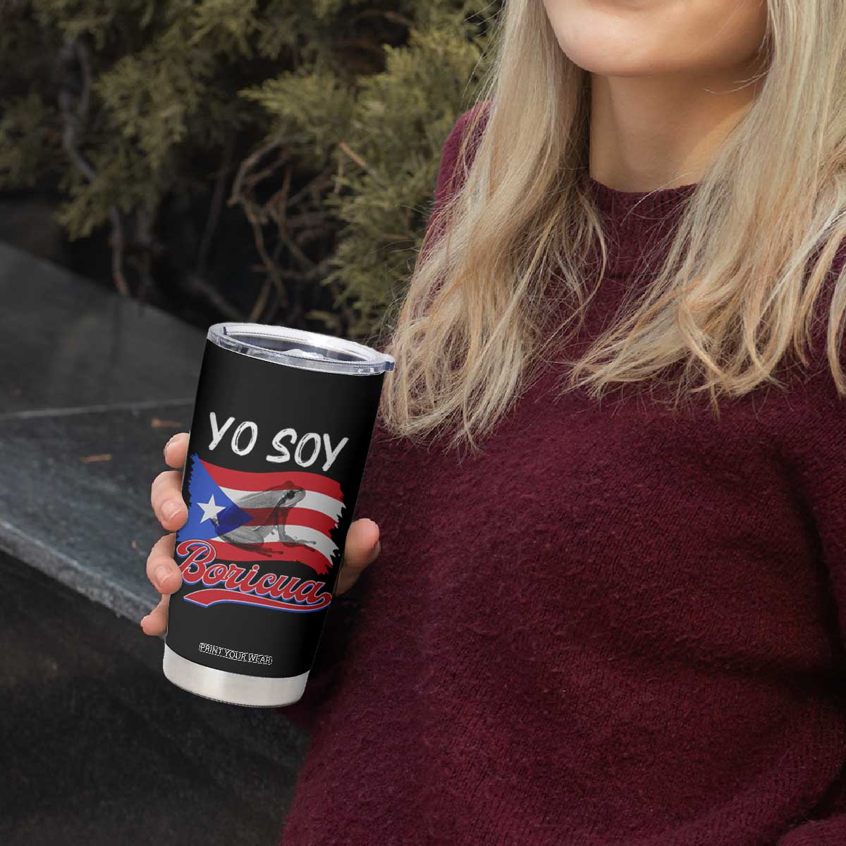 Puerto Rico Boricua Tumbler Cup Vintage Coqui Puerto Rican Flag Pride Yo Soy Boricua TS10 Print Your Wear