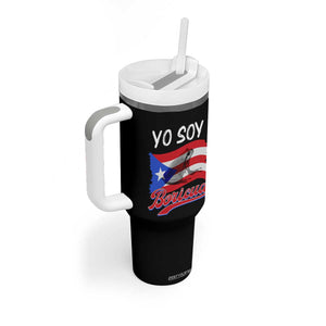 Puerto Rico Boricua Tumbler With Handle Vintage Coqui Puerto Rican Flag Pride Yo Soy Boricua TS10 Print Your Wear