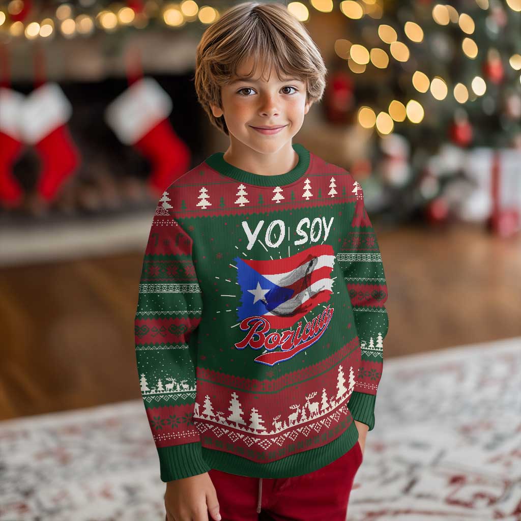 Puerto Rico Boricua Knit Sweatshirt Vintage Coqui Puerto Rican Flag Pride Yo Soy Boricua TS10 Christmas Print Your Wear