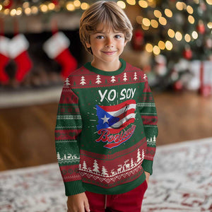 Puerto Rico Boricua Knit Sweatshirt Vintage Coqui Puerto Rican Flag Pride Yo Soy Boricua TS10 Christmas Print Your Wear