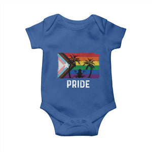 Puerto Rican LGBTQ Baby Onesie Boricua Rainbow Flag Pride TS10 Royal Blue Print Your Wear