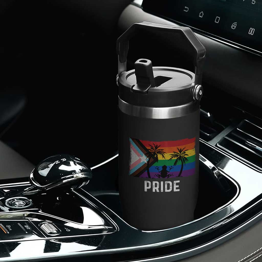 Puerto Rican LGBTQ Flip Straw Tumbler Boricua Rainbow Flag Pride TS10 Print Your Wear