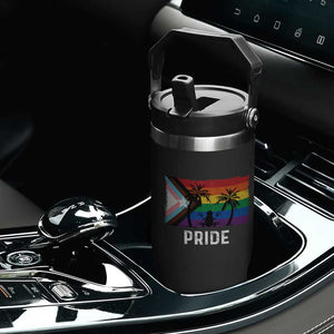 Puerto Rican LGBTQ Flip Straw Tumbler Boricua Rainbow Flag Pride TS10 Print Your Wear