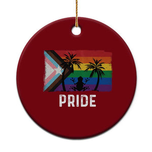 Puerto Rican LGBTQ Ceramic Ornament Boricua Rainbow Flag Pride TS10 1pc Red Print Your Wear