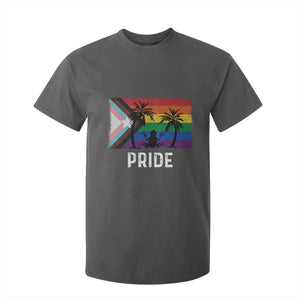 Puerto Rican LGBTQ T Shirt For Kid Boricua Rainbow Flag Pride TS10 Dark Heather Print Your Wear