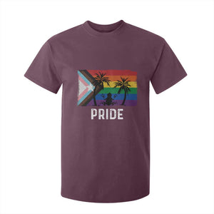 Puerto Rican LGBTQ T Shirt For Kid Boricua Rainbow Flag Pride TS10 Maroon Print Your Wear