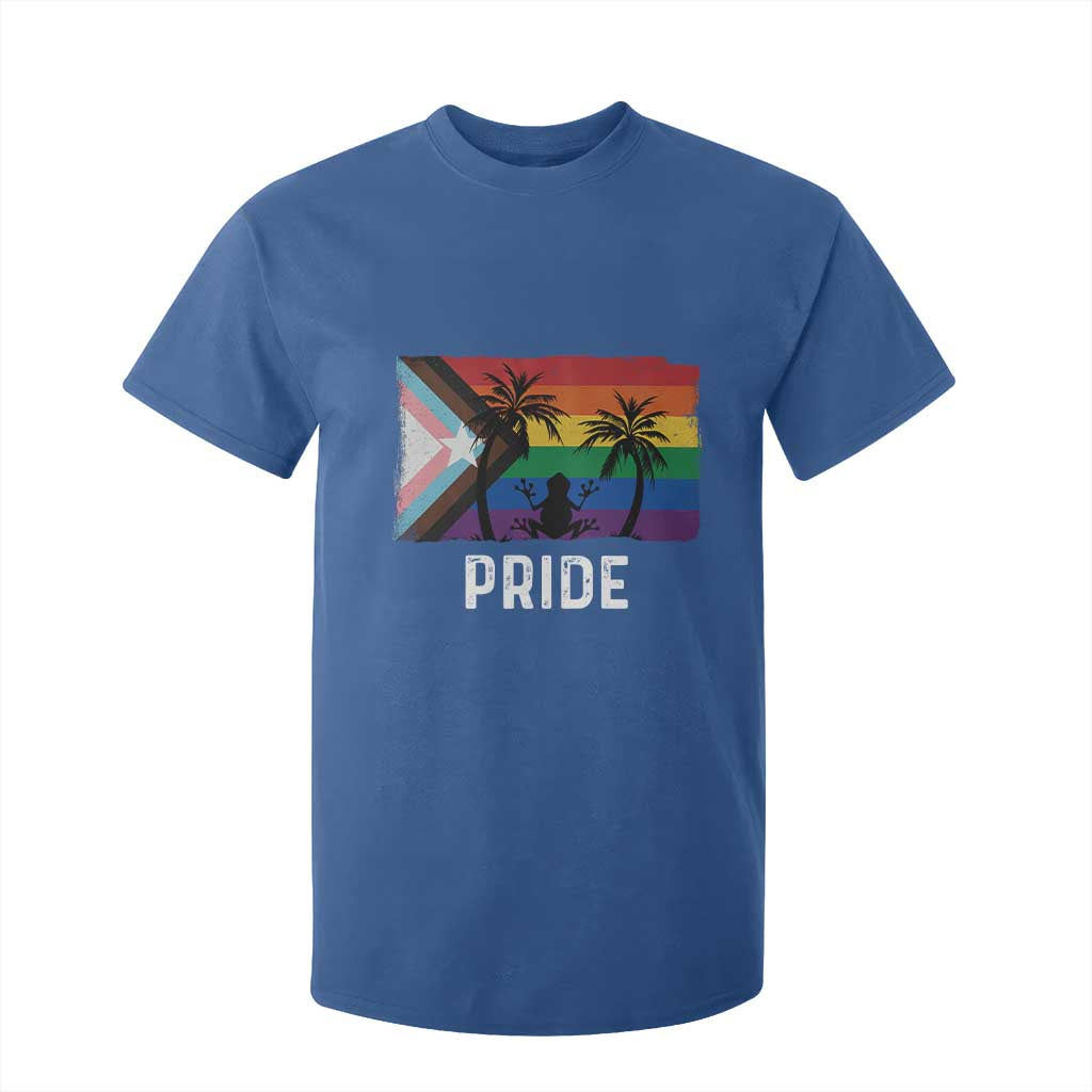Puerto Rican LGBTQ T Shirt For Kid Boricua Rainbow Flag Pride TS10 Royal Blue Print Your Wear