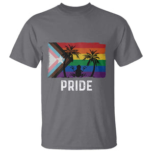 Puerto Rican LGBTQ T Shirt Boricua Rainbow Flag Pride TS10 Charcoal Print Your Wear