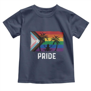 Puerto Rican LGBTQ Toddler T Shirt Boricua Rainbow Flag Pride TS10 Navy Print Your Wear