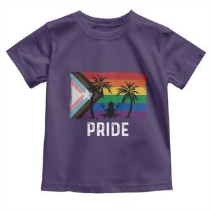 Puerto Rican LGBTQ Toddler T Shirt Boricua Rainbow Flag Pride TS10 Purple Print Your Wear