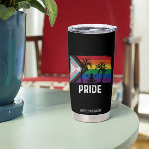 Puerto Rican LGBTQ Tumbler Cup Boricua Rainbow Flag Pride TS10 Print Your Wear