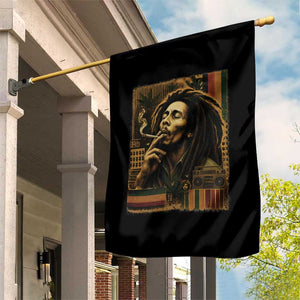 Vintage Marley Guitarist Garden Flag Rastaman Rastafari Music Vibes Only Rasta Jamaica Reggae TS10 Print Your Wear