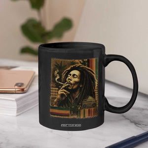 Vintage Marley Guitarist Coffee Mug Rastaman Rastafari Music Vibes Only Rasta Jamaica Reggae TS10 Print Your Wear
