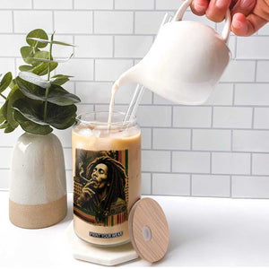 Vintage Marley Guitarist Glass Can Rastaman Rastafari Music Vibes Only Rasta Jamaica Reggae TS10 Print Your Wear