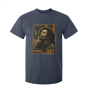 Vintage Marley Guitarist T Shirt For Kid Rastaman Rastafari Music Vibes Only Rasta Jamaica Reggae TS10 Navy Print Your Wear