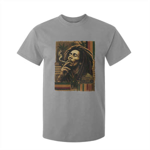 Vintage Marley Guitarist T Shirt For Kid Rastaman Rastafari Music Vibes Only Rasta Jamaica Reggae TS10 Sport Gray Print Your Wear