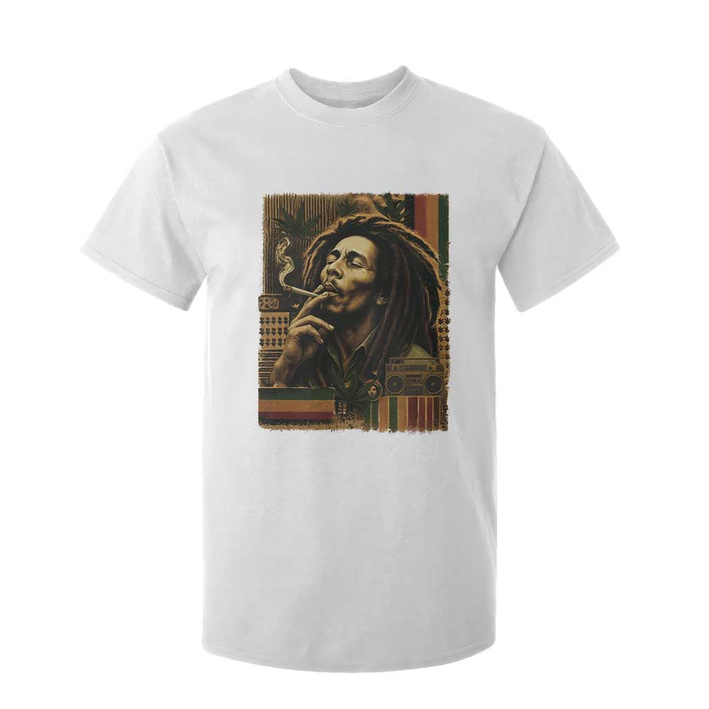 Vintage Marley Guitarist T Shirt For Kid Rastaman Rastafari Music Vibes Only Rasta Jamaica Reggae TS10 White Print Your Wear