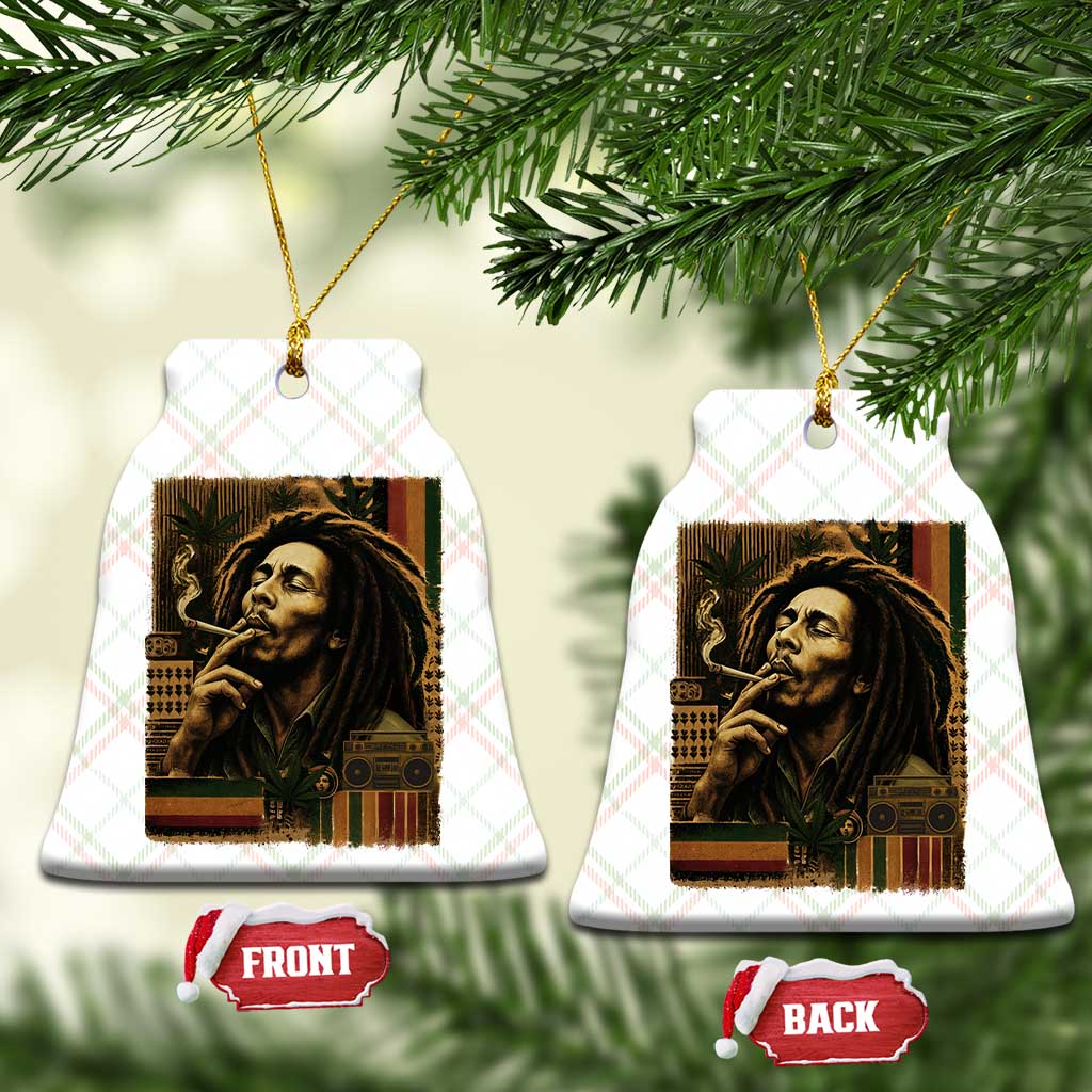 Vintage Marley Guitarist Ceramic Ornament Rastaman Rastafari Music Vibes Only Rasta Jamaica Reggae TS10 Print Your Wear