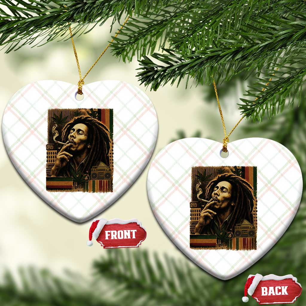 Vintage Marley Guitarist Ceramic Ornament Rastaman Rastafari Music Vibes Only Rasta Jamaica Reggae TS10 Print Your Wear