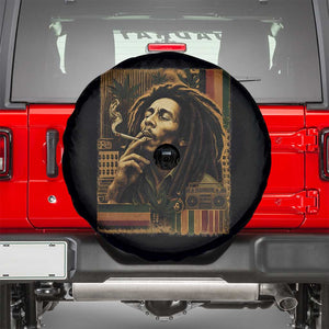 Vintage Marley Guitarist Spare Tire Cover Rastaman Rastafari Music Vibes Only Rasta Jamaica Reggae TS10 Black Print Your Wear