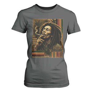 Vintage Marley Guitarist T Shirt For Women Rastaman Rastafari Music Vibes Only Rasta Jamaica Reggae TS10 Dark Heather Print Your Wear
