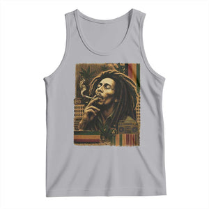 Vintage Marley Guitarist Tank Top Rastaman Rastafari Music Vibes Only Rasta Jamaica Reggae TS10 Athletic Heather Print Your Wear