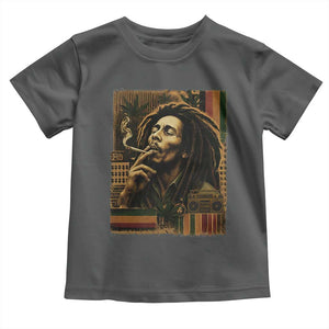 Vintage Marley Guitarist Toddler T Shirt Rastaman Rastafari Music Vibes Only Rasta Jamaica Reggae TS10 Dark Heather Print Your Wear