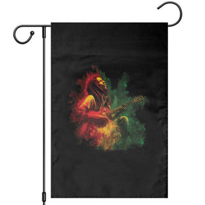 Marley Guitarist Garden Flag Smoke Cannabis Leaf 420 Rastafari Rasta Reggae Music TS10 Black Print Your Wear