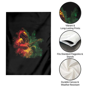 Marley Guitarist Garden Flag Smoke Cannabis Leaf 420 Rastafari Rasta Reggae Music TS10 Print Your Wear