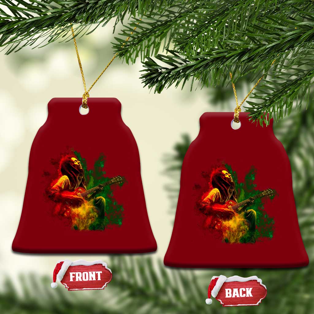 Marley Guitarist Ceramic Ornament Smoke Cannabis Leaf 420 Rastafari Rasta Reggae Music TS10 Print Your Wear