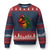 Marley Guitarist Ugly Christmas Sweater Smoke Cannabis Leaf 420 Rastafari Rasta Reggae Music TS10 Navy Red Print Your Wear