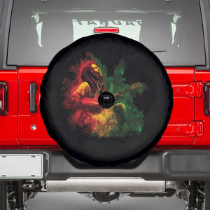 Marley Guitarist Spare Tire Cover Smoke Cannabis Leaf 420 Rastafari Rasta Reggae Music TS10 Black Print Your Wear