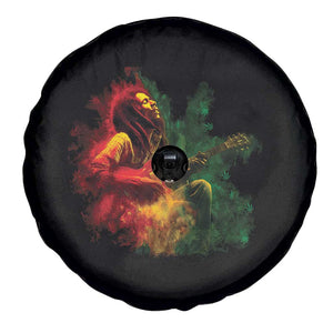 Marley Guitarist Spare Tire Cover Smoke Cannabis Leaf 420 Rastafari Rasta Reggae Music TS10 Print Your Wear