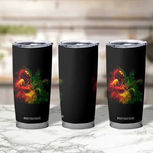Marley Guitarist Tumbler Cup Smoke Cannabis Leaf 420 Rastafari Rasta Reggae Music TS10 Print Your Wear