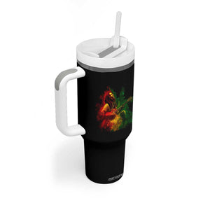 Marley Guitarist Tumbler With Handle Smoke Cannabis Leaf 420 Rastafari Rasta Reggae Music TS10 Print Your Wear