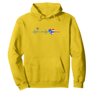 Puerto Rico Flag Hoodie Heartbeat EKG Pulse Boricua Pride Summer Beach TS10 Daisy Print Your Wear