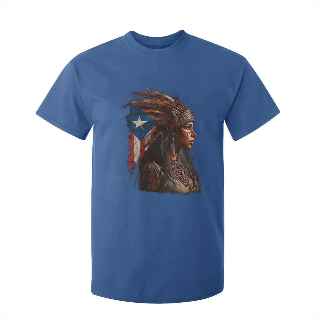 Puerto Rico Taino Warrior Woman T Shirt For Kid Boricua Pride TS10 Royal Blue Print Your Wear