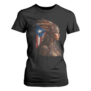 Puerto Rico Taino Warrior Woman T Shirt For Women Boricua Pride TS10 Black Print Your Wear