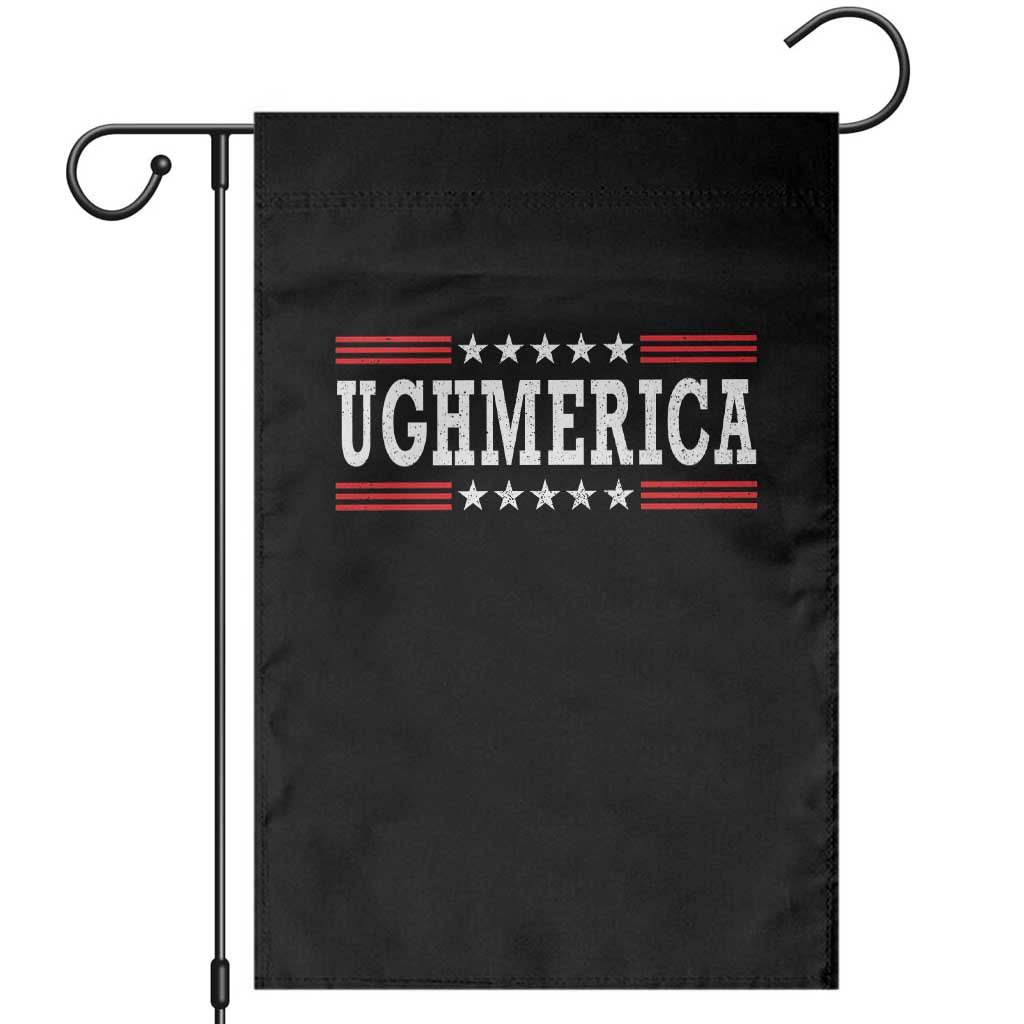 Ughmerica Anti 4th of July Garden Flag TS10 Black Print Your Wear