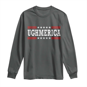 Ughmerica Anti 4th of July Long Sleeve Shirt TS10 Dark Heather Print Your Wear