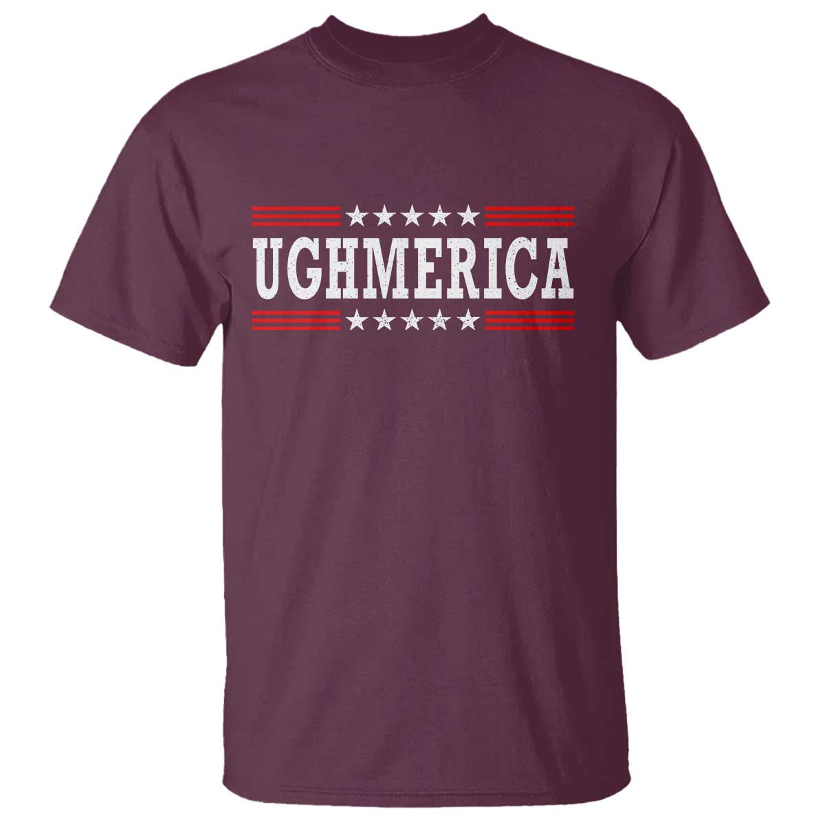 Ughmerica Anti 4th of July T Shirt TS10 Maroon Print Your Wear