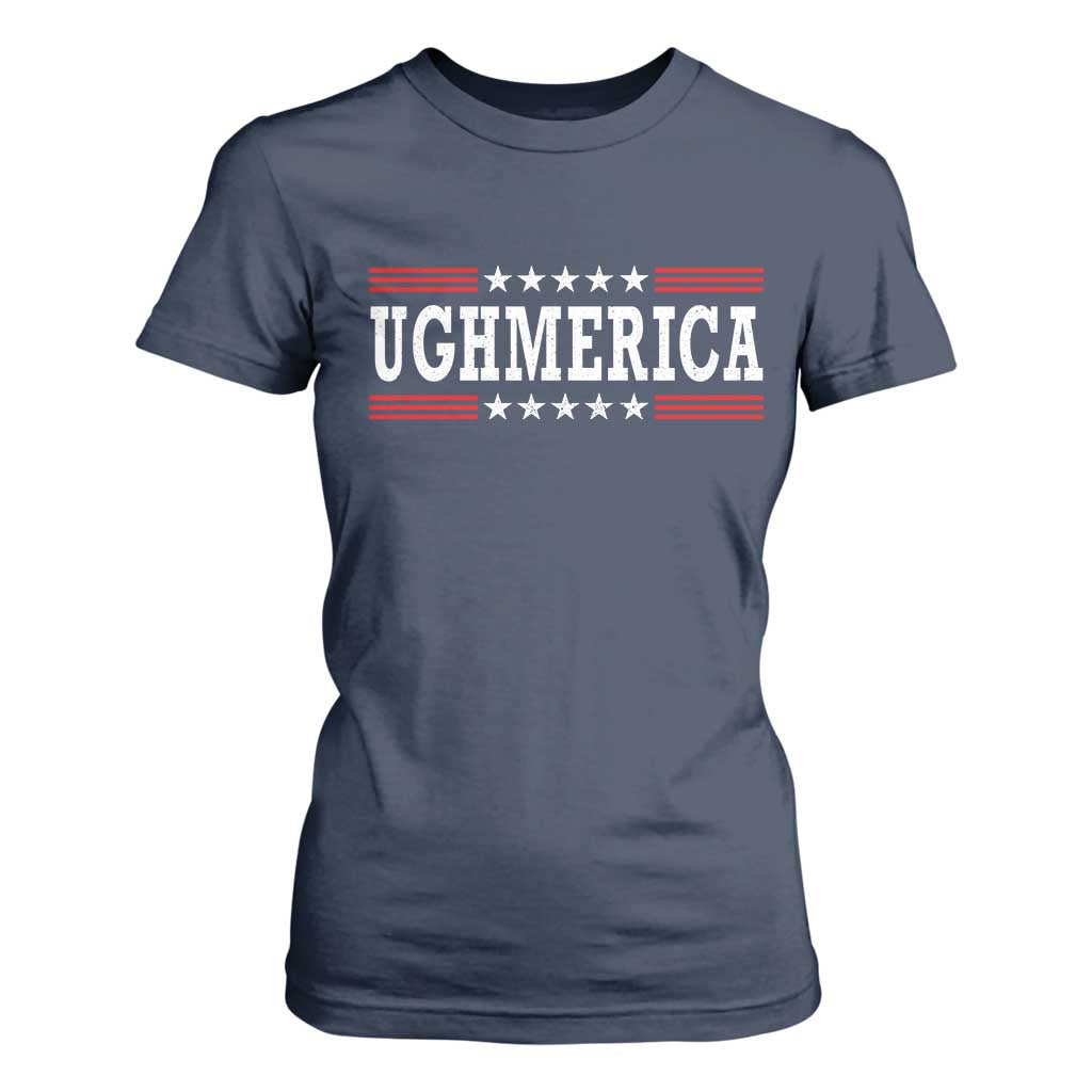 Ughmerica Anti 4th of July T Shirt For Women TS10 Navy Print Your Wear