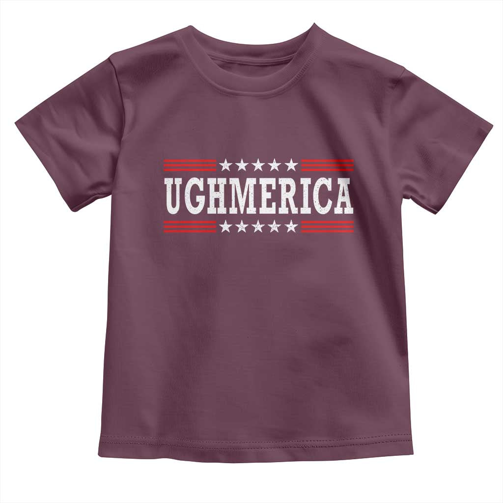 Ughmerica Anti 4th of July Toddler T Shirt TS10 Maroon Print Your Wear