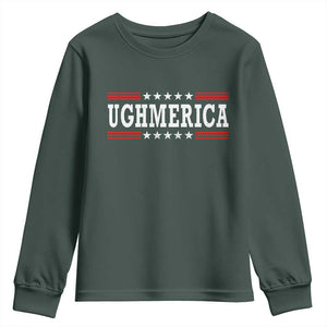 Ughmerica Anti 4th of July Youth Sweatshirt TS10 Dark Forest Green Print Your Wear