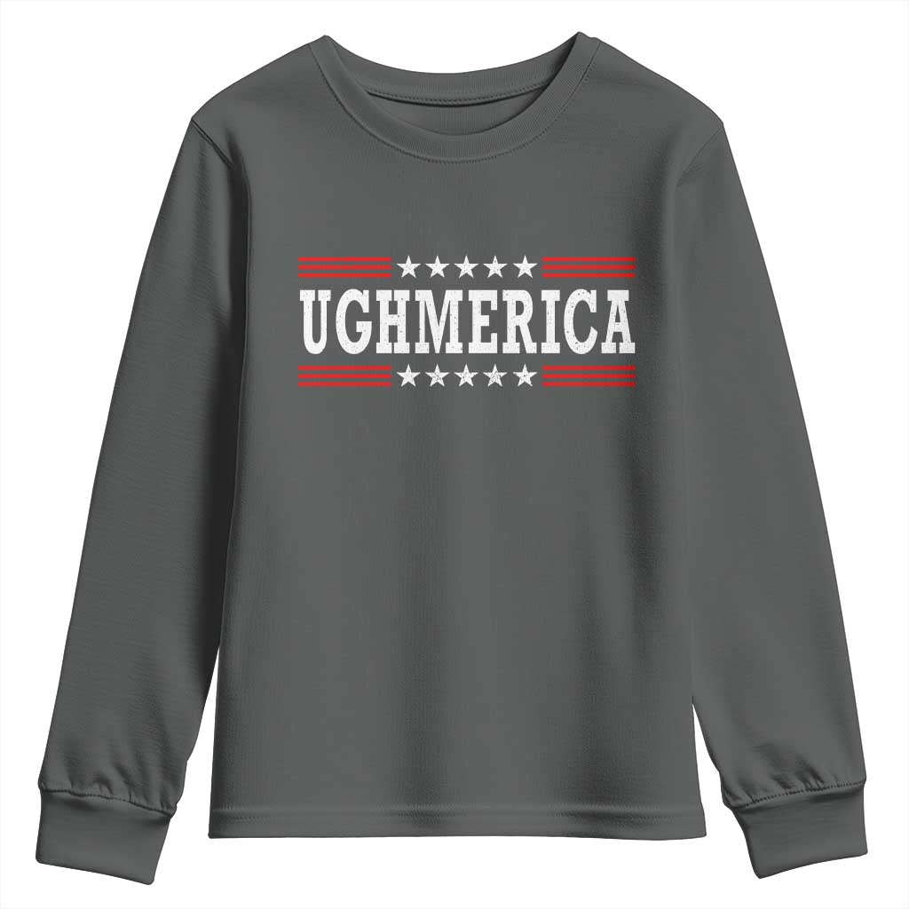 Ughmerica Anti 4th of July Youth Sweatshirt TS10 Dark Heather Print Your Wear